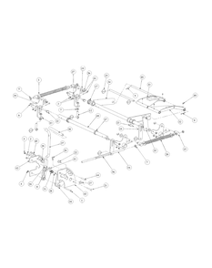 Lift Assembly Diagram and Parts List for M60-KH (53AB5BDX150-27-HP)(2003 1/2) Cub Cadet Lawn Tractor